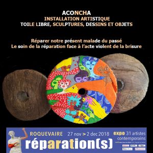 Aconcha artiste cubaine Installation artistique à l'exposition récuperation(s)