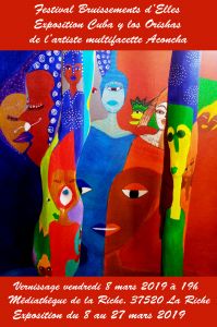 Exposition Cuba y los Orishas de l'artiste plurielle cubaine Aconcha à la Riche