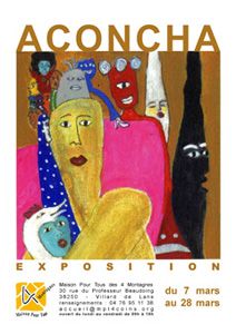 Aconcha exposition d'art singulier. Peintures,sculptures, dessins.